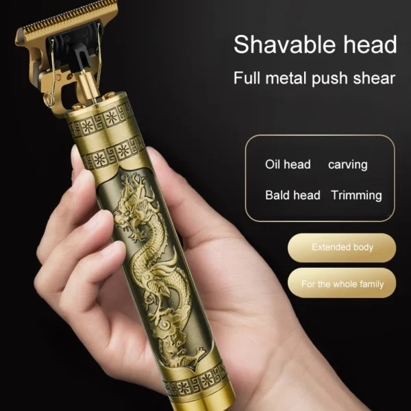 Electric Hair Clipper Professional USB Cordless Clipper Professional Beard Trimmer Haircut Grooming Kit Hair Cutting Machine - Image 2