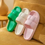 Soft Bottom Slippers for Women Home Bathroom Home Bath Non-slip Couple Summer Sandals for Men Summer Wear Comfortable - Image 4