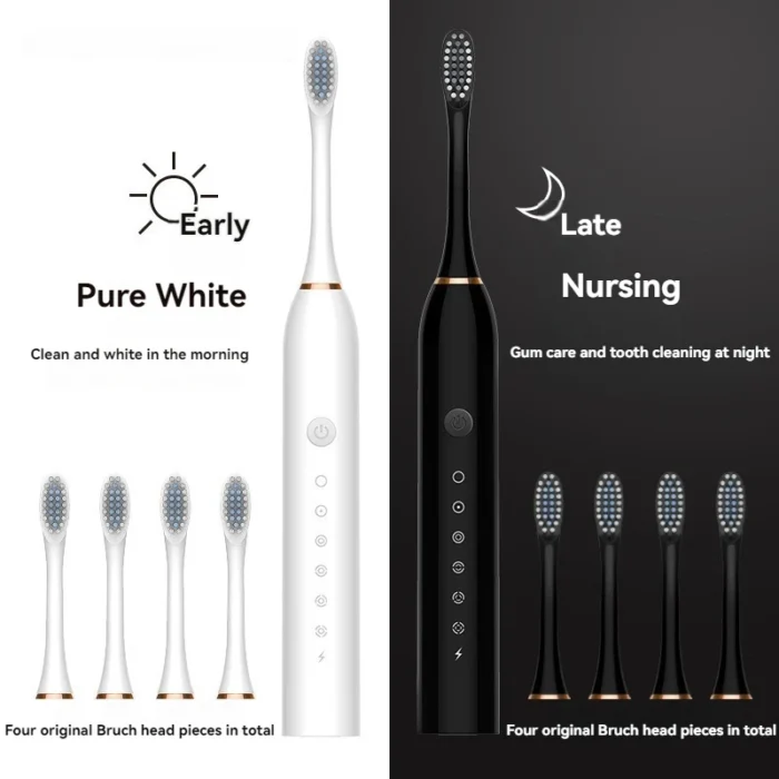 kf-S96c920a2bc7746e4b28a8232ac875efdy Automatic Electric Toothbrush Adult CHILDREN'S Universal Soft-bristle Toothbrush Charging Six-speed Automatic Toothbrush - Image 1