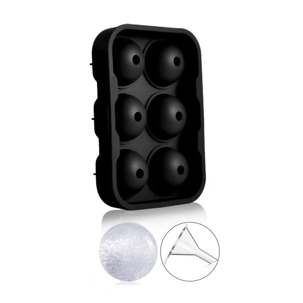 6 Grid Round Square Ice Cube Ball Large Ice Cube Maker For Whiskey Cocktails and Homemade Keep Drinks Chilled Ice Mold - Image 5