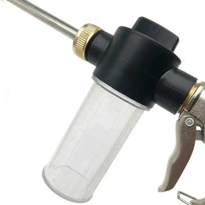 kf-S987d0e5fa01140e586c2df5799a3d9d60 High Pressure Car Wash Foam Pots Lances Irrigation Tools Adjustable Metal Sprinkler Garden Watering Hose Sprinkler - Image 3