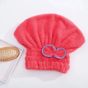 1Pc Microfibre Quick Hair Drying Bath Towel Bowknot Wrap Towel Cap Bathroom Accessories Bonnets For Women Designer Shower Cap