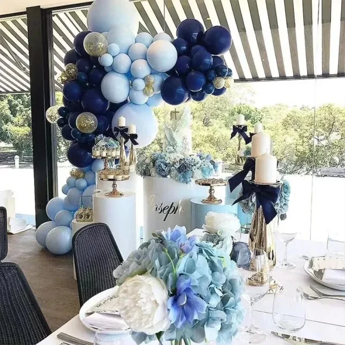 kf-S99508272229041fbb1b0a6b21afdf2f1J 72Pcs Blue Balloon Garland Arch Welcome Baby Shower Valentines Day Birthday Party Wedding Decorations - Image 4