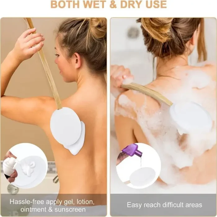 kf-S99590c521ab3415aa09034a71aab55c7z 1pc Lotion Applicator For Back, Feet, Elderly, Women, Apply CreamMedicine Skin Cream Moisturizer Sunscreen, Also Suitable For Me - Image 4
