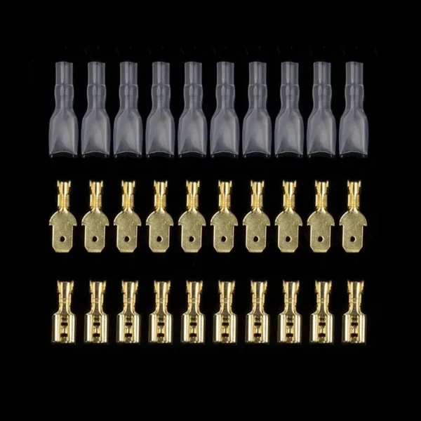 Box Insulated Male Female Wire Connector 2.8/4.8/6.3mm Electrical Crimp Terminals Termin Spade Connectors Assorted Kit 270PCS - Image 5