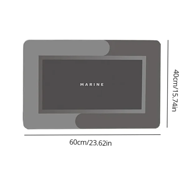 1pc 40*60cm Super Absorbent Floor Mat For Bathroom Non Slip, Fast Drying Soft, Carpet Shower Tub Outdoor Doormat - Image 6