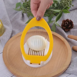 1pc Stainless Steel Multi-purpose Egg Cutter Light and Convenient Creative Egg Slicer Egg Divider Kitchen Accessory