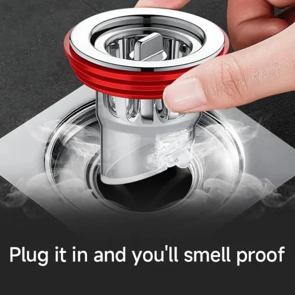 Odor Proof Floor Drain Valve-Sewer Core Backflow Preventer Shower Floor Drain Plug for Kitchen Bathroom Toilet Sewer - Image 1