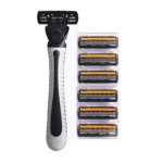 Shaver Brand New Design Men Razor Shaving Three Layer Shaver Reusable Razor Imported Blade Multi Tool Head Replace - Image 6
