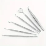 Stainless Steel Dentist Oral Tools Cleaning Flossing Tartar Removal Easy to Clean Not Easy to Break Dental Oral Mirror Care Kit - Image 2