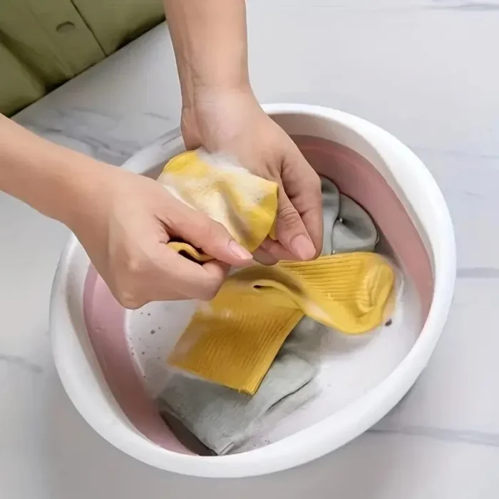 kf-Sa4366aae65c940ba8659671cc97f2d1aw 1pc Collapsible Foot Bath Basin For Soaking Feet Thickened PlasticBucket Ultifunction Collapsible Feet Soak Tub Foldable Laundry - Image 5