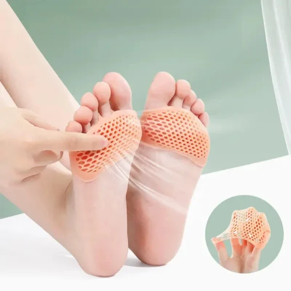 Silicone Forefoot Insoles Women's Foot Protectors Anti-slipHoneycomb Half Size Forefoot Pads High Heels Anti Wear Foot - Image 5