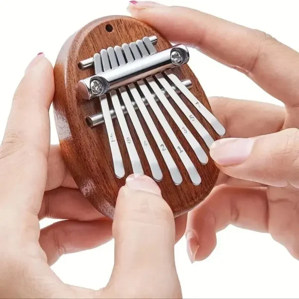 8 Key Mini Wooden Kalimba High Quality Exquisite Finger Thumb Piano Marimba Musical Good Accessory Pendant Gift - Image 1