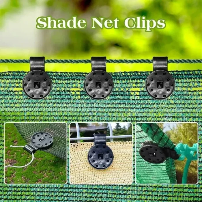 kf-Sa746816c7ecc453ba5e0138d3396996bU 50Pcs Shade Cloth Clips Shade Fabric Clamps Grommets For Net Mesh Cover Sunblock Fabric In Garden Backyard Greenhouse Fixer - Image 5
