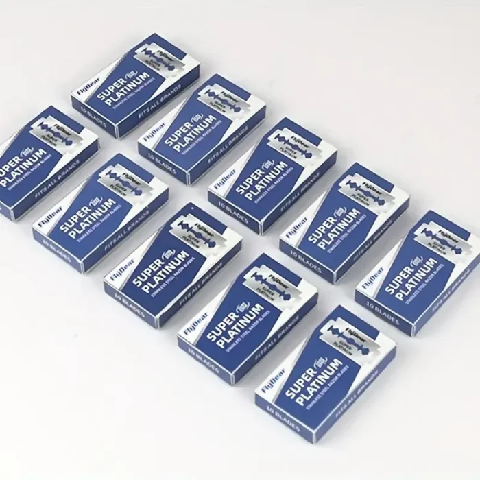 kf-Sa7530b6239d54484823c5b179b958952T 100PCS Stainless Steel Material Durable Barber Shaving Blade Double Edge Safety Razor Extra Stainless Blades - Image 3