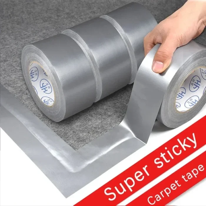 kf-Sa8825768ba14421db874c2b7b63674f6h Super Sticky Cloth Duct Tape Carpet Binding Floor Waterproof Heavy Duty Industrial Adhesive Tape Repair Bundles - Image 1