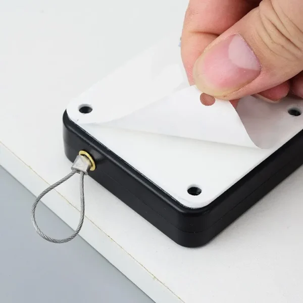 1pc Black Punch Free Automatic Sensor Door Closer Automatic Shutdown Device Non Punching Telescopic Sliding Door Device - Image 2