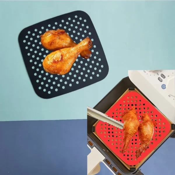 Silicone Air Fryer Mats Accessories Lining Accessories Food Air Fryer Oil Filtering Silicone Heat Insulation Mats - Image 7