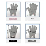 A Pair Anti Cut Proof Gloves Hot Sale Grey Black Anti Cut Level 5 Safety Work Gloves Glass Cutting Safety Protection - Image 6