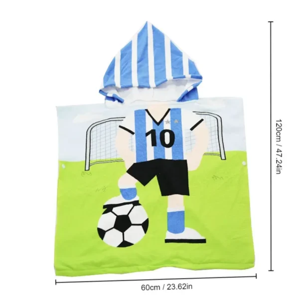 Newborn Wrap Blanket Cartoon Child Kid Hooded Cloak Infant Bathrob Baby Bath Towel Robe Cotton Boy Girl Beach Robe Astronaut Cap - Image 6