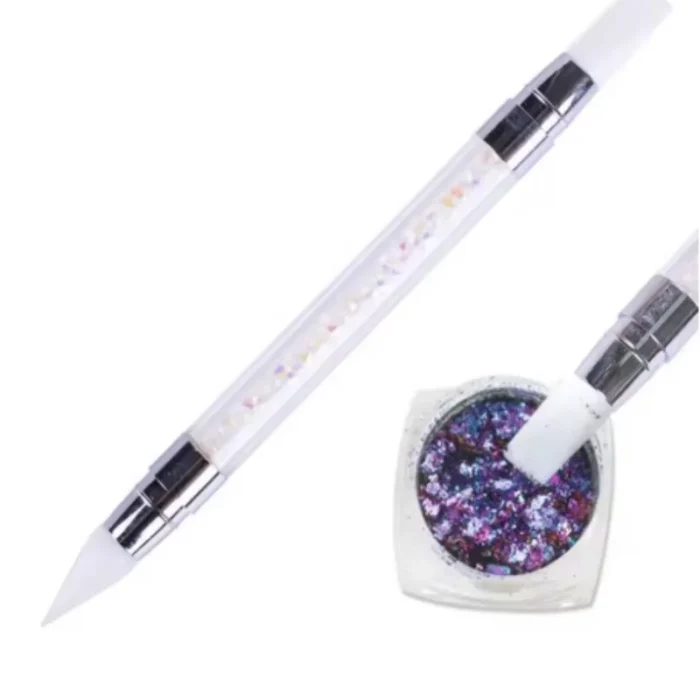 kf-Sae920e15390c43569fbf3d3d1259a37fr 2pcs Double Head Silicone Nail Art Pen Carving Flower Sculpting Pen Adjustable Glue Stick Embossing Brush Professional Manicure - Image 6