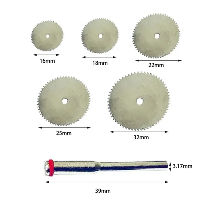 kf-Safa35c996ab0492eb7ae8bd0a15ec131w 11PCS Set Mini Circular Saw Blade Stainless Steel Cutting Disc Wood Cutting Wheel For Rotary Tool Electric Tool - Image 6