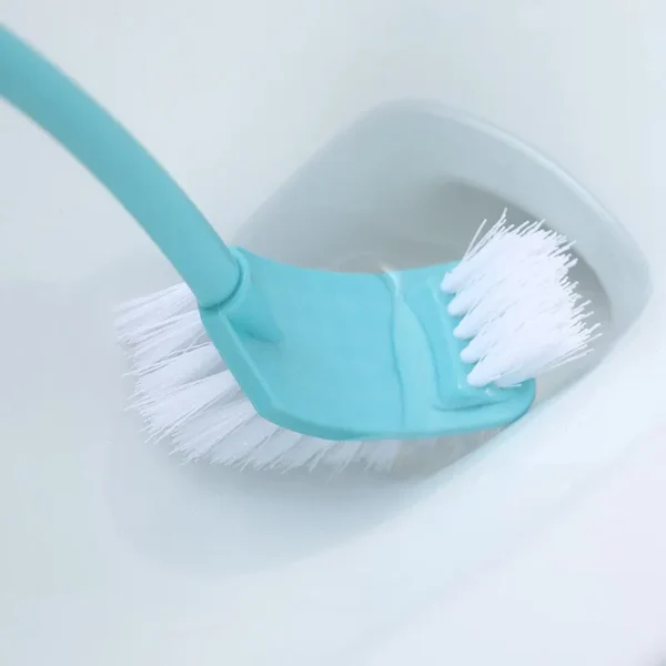 Multi-function Double Head Clean Toilet Brush Soft Hair Plastic Curved Brush Bathroom Cleaning Long Handle Corner Brush - Image 4