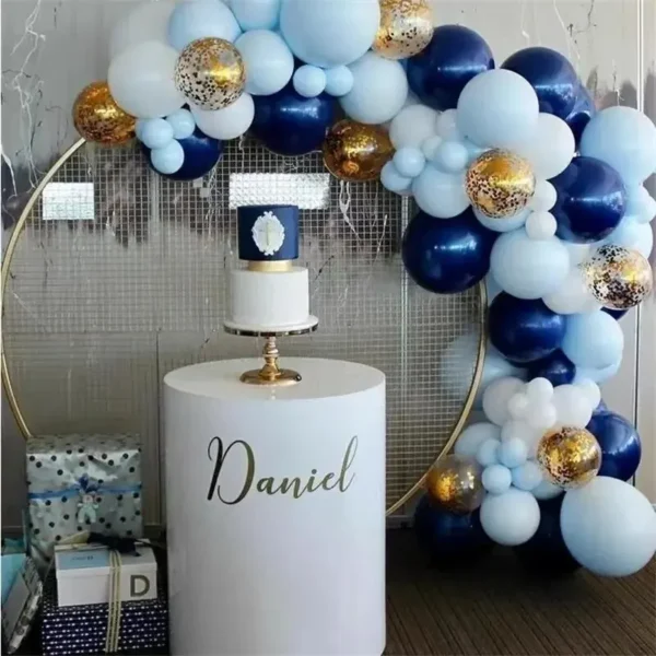 72Pcs Blue Balloon Garland Arch Welcome Baby Shower Valentines Day Birthday Party Wedding Decorations - Image 3