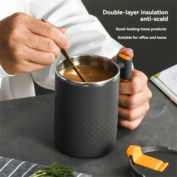 304 Stainless Steel Mug With Tea Leak Tea Cup Double Layer Coffee Cup Japanese Tea Cup Milk Cup - Image 2