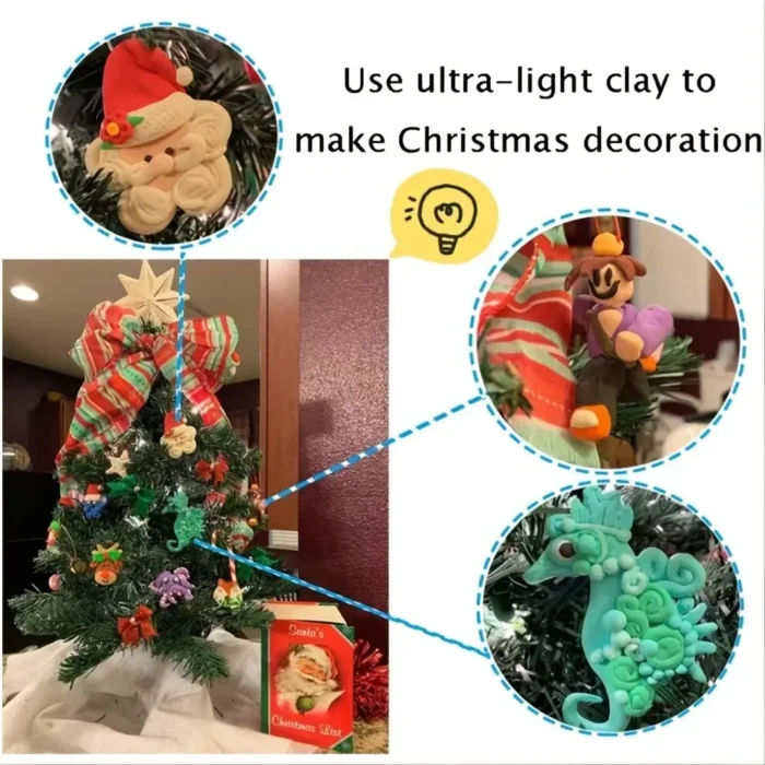 kf-Sb186d4ee298a4e28900311353e7d9d43G 36 Colors Air Dry Clay Set, Ultralight Plastic Clay With Sculpting Tools For Preschool Education And DIY Crafts - Image 6