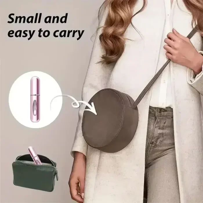 kf-Sb37831b3486541e3b4064c3086fa0317c 5/8ml Refillable Perfume Spray Atomizer Aluminum Perfume Spray Scent Pump Perfume Atomizer Refillable Mini Bottle for Travel - Image 6
