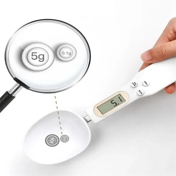 1Pc LCD Digital Measurement Adjustable Weighing Spoon Kitchen Scale Electronic Measuring Spoon Coffee Powder Scale Baking Scale - Image 5