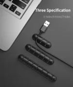 Adhesive Cable Holder Clips Cord Management Wire Organizer for Desktop USB Charging Cable Nightstand Power Cord Mouse Cable - Image 2