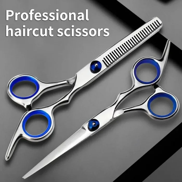 kf-Sb54772a1cadb46b6822675c0c862999dS Hairdressing Scissors Stainless Steel Professional Hairdressing Scissors Cutting Thinning Scissors Barber Shear Home Salon - Image 1