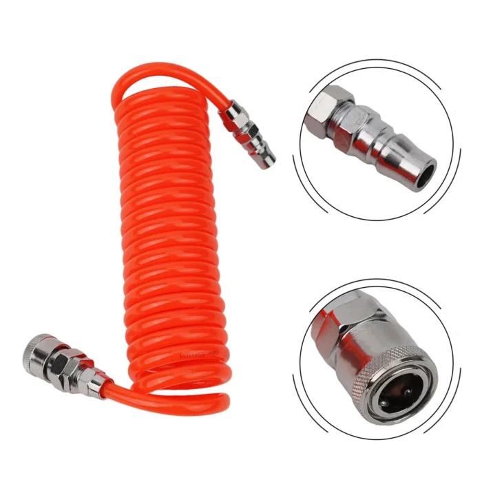 kf-Sb84a71a6a64f4c62af44b44f41f8378ba Pneumatic Tools Hose Air Pneumatic Hose Spiral Pipe Air Compressor Hose Long Pneumatic Hose Air Compressors Outer Diameter - Image 5