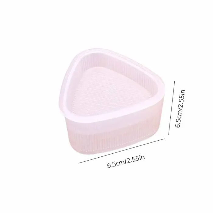 kf-Sb97386624bce464fa6884c71a3136845X 4PCS/Set DIY Sushi Mold Onigiri Rice Ball Food Press Transparent Triangular Sushi Maker Mold Sushi Kit Kitchen Bento Accessorie - Image 6