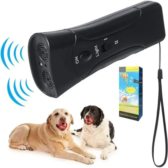 kf-Sbb8e975742df49f9a706b38143236246m 1pc Dog Repeller LED Ultrasonic From Dogs Anti Barking Device Laser Dog Repeller Training Device - Image 5