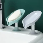 2pcs Soap Box Creative Draining Soap Storage Rack Punch Free Suction Cup Personalized Cute Household Shelf Bathroom Artifact - Image 2
