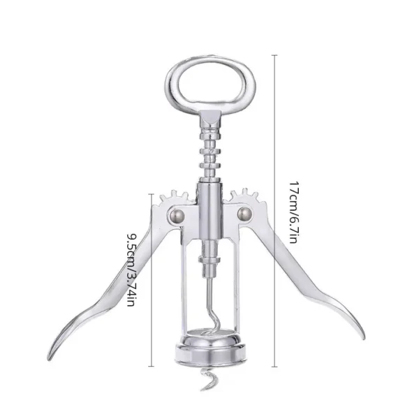 1pc Stainless SteelWine Corkscrew Wine Opener Multifunctional Zinc Alloy Stainless Corkscrew Kitchen Supplies Wine Utensils - Image 6