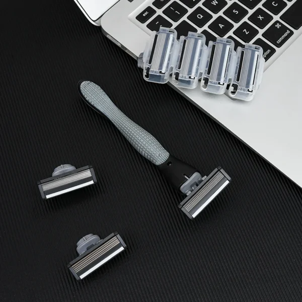 Shaver Brand New Design Men Razor Shaving Five Layer Shaver Reusable Razor Imported Blade - Image 4