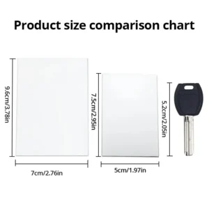 2Pcs Transparent Convenience Sticker Perspective Creative N Times Apply Fluorescent Film Without Covering