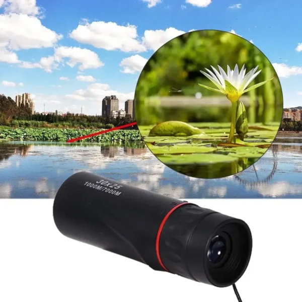 2000x25 HD Monocular Telescope Mini Portable Mobile Phone Telescope with Holder Outdoor Camping Hunting Birdwatching Telescopes - Image 2