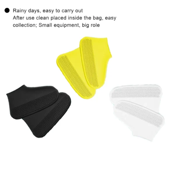 Waterproof Silicone Shoe Covers Protector Anti-Slip Boot For Outdoor Rainy Day Reusable Non-Slip Wear-Resistant Rain Shoe Covers - Image 4