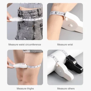 Automatic Telescopic Tape Measure Body Measuring Tape Sewing Ruler Tools Centimeter Tapes For Body Meter Measure White Tools