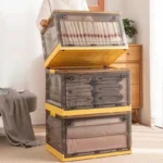 1pc Foldable Storage Trunk Open Storage Box Transparent Storage Box Home Wardrobe Clothes Organizer Large Capacity Clear Plastic - Image 5