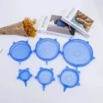 6pcs Reusable Silicone Stretch Lids For Food Bowls - Multifunctional Fruit And Vegetable Fresh-Keeping Cover - Image 3