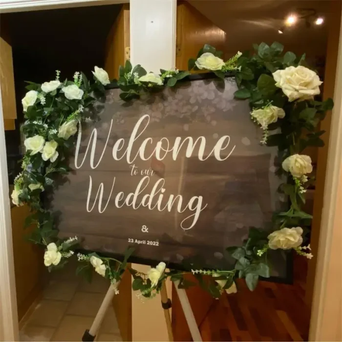 kf-Sc73c676115b14979bea32ead1516abe1h 1Pcs 2.2M Artificial White Flower Fake Hanging Fake Vine Plants Leaves Artificials Garland Flowers Wedding Decoration - Image 2