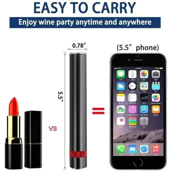 1PC Portable Wine Opener Wine Air Pressure Pump Bottle Opener Tools Bar Accessories for Home Restaurant Party - Image 5