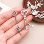 50g/pack Key Charms Bracelets Necklace Craft Metal Pendant For Jewelry Making DIY Supplies Small Business Supplies - Image 2