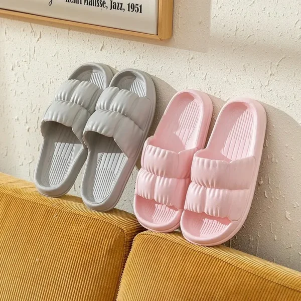 Soft Bottom Slippers for Women Home Bathroom Home Bath Non-slip Couple Summer Sandals for Men Summer Wear Comfortable - Image 5